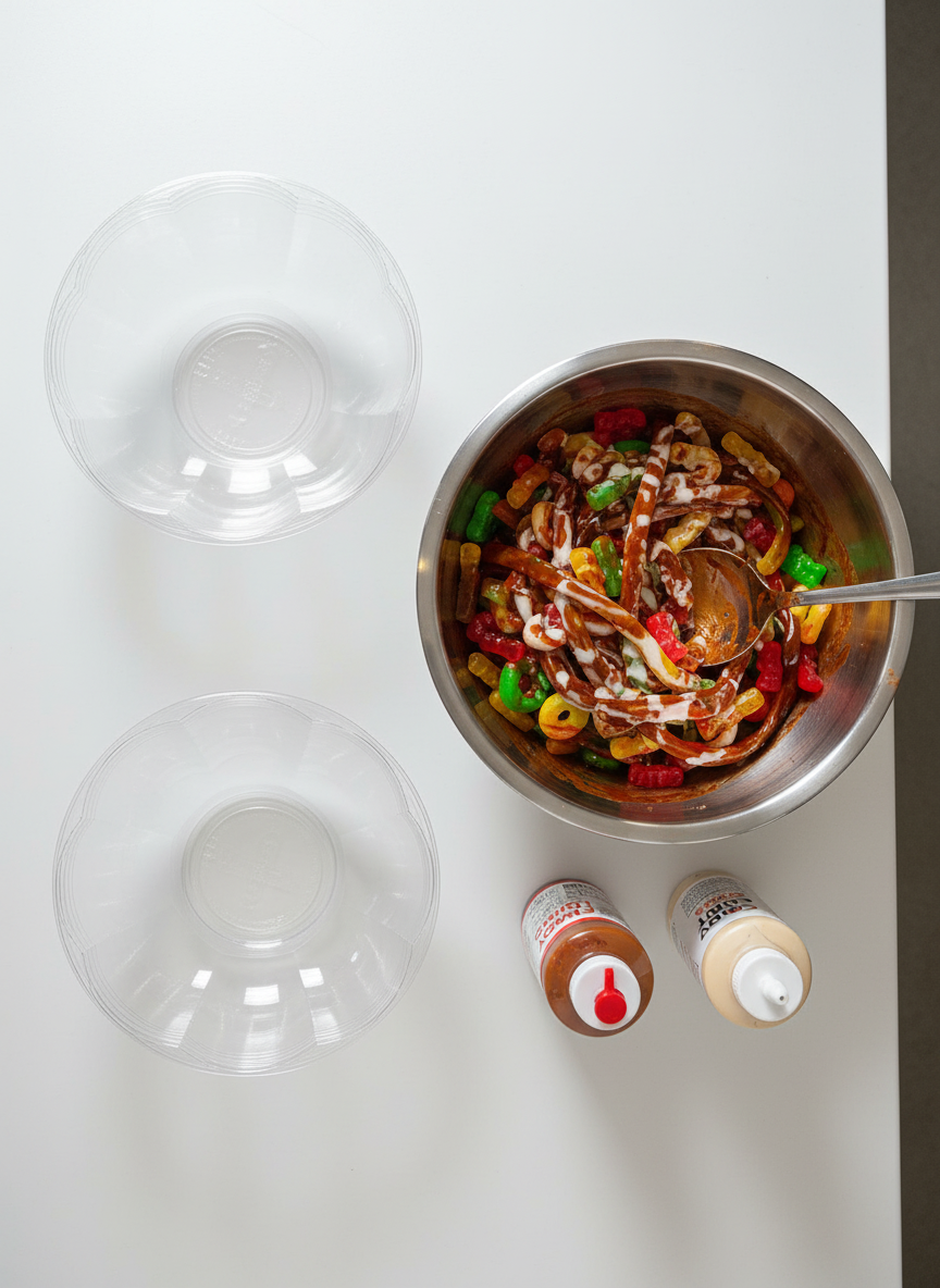 Nikki’s Gummies Salad Bowl/with Seasoning or Sauce included