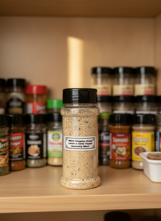 Nikki’s Hopping Honey Lemon and Garlic Pepper Seasoning Blend