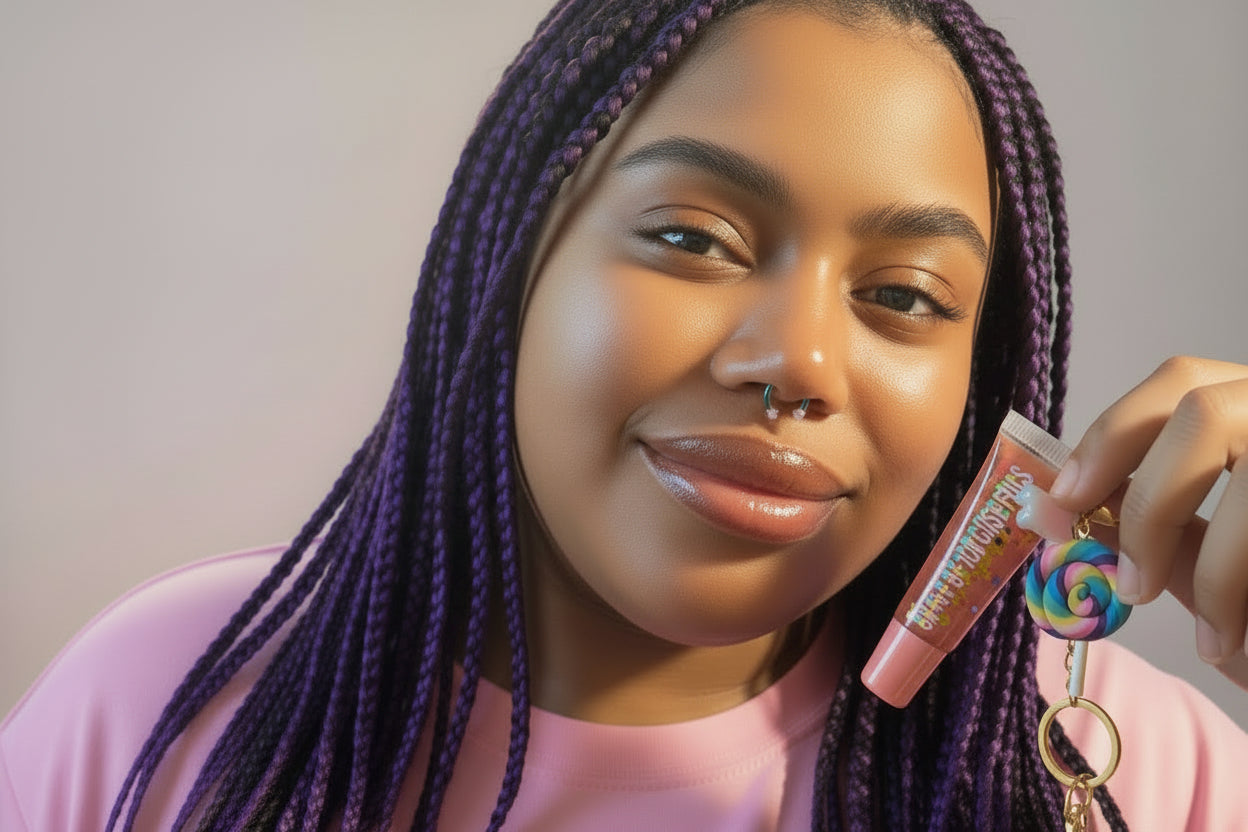 Nikki’s Treat’s Candy Crush Lip Glaze w/Candy Keychain