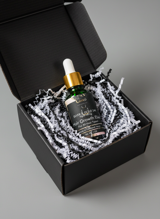 Silver & Gold 24K Hair Growth Elixir- Regular Strength