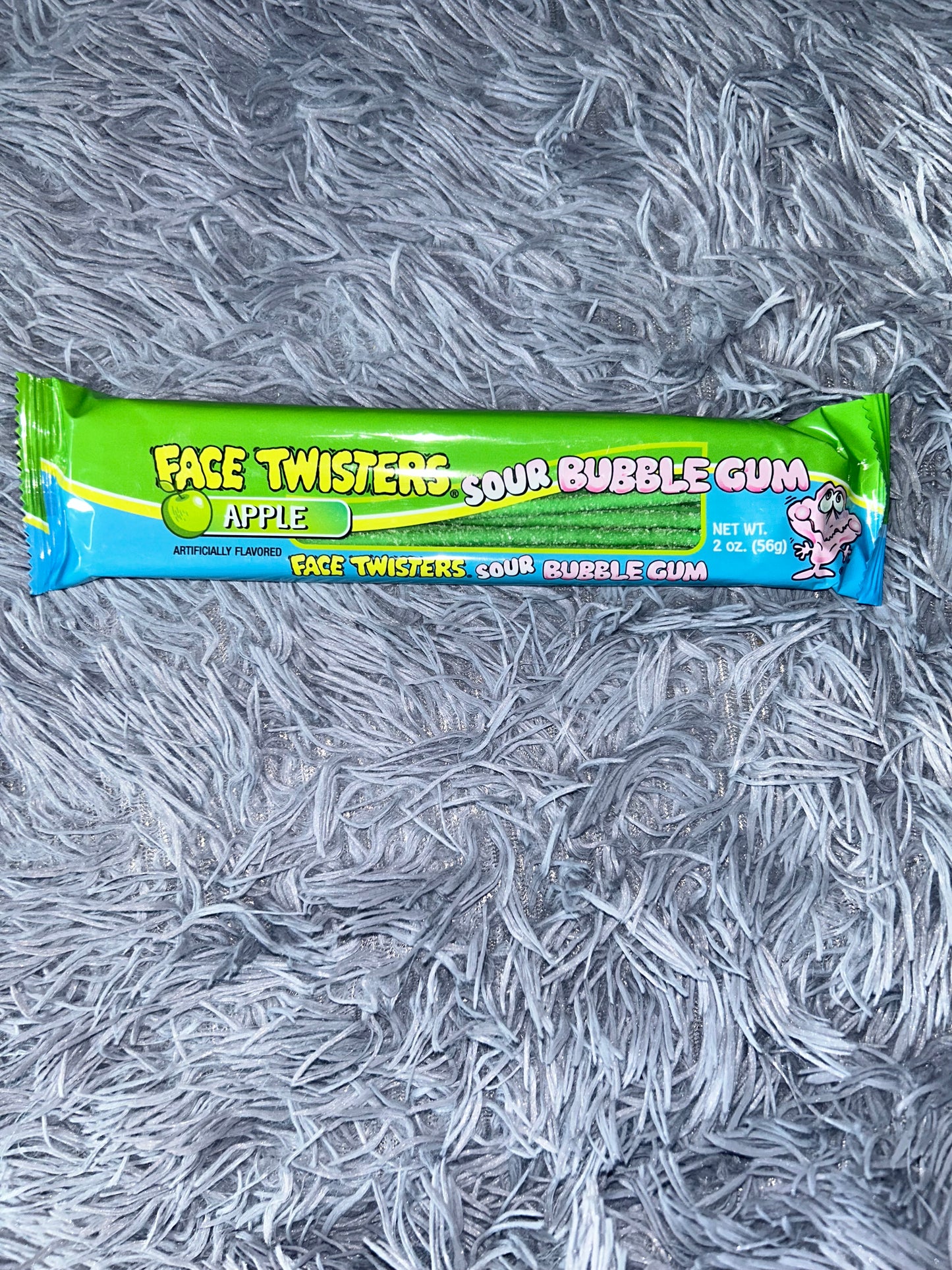 ADD-ONNS Face Twisters Sour Bubble Gum STRAWBERRY or GREEN APPLE