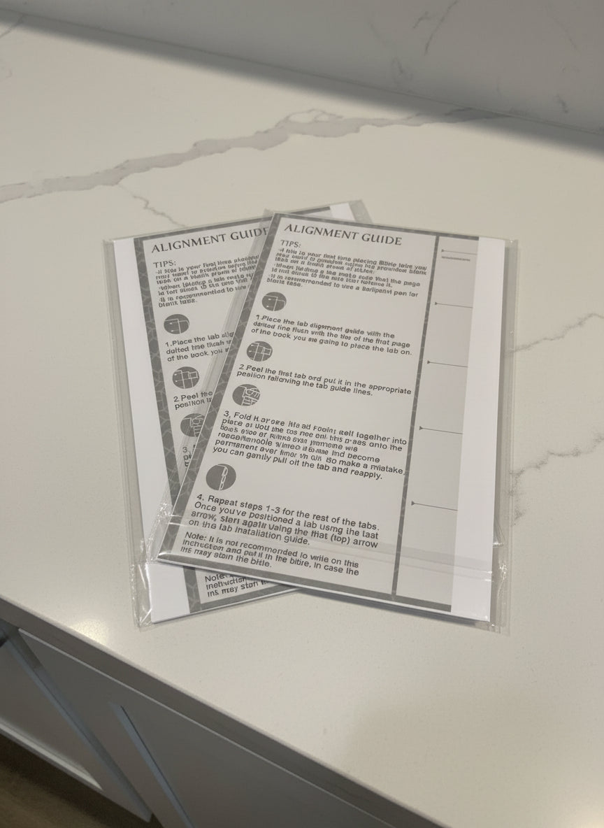 Laminated Bible Tabs (Pink & White)