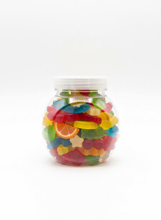 Cute Canister for Gummies for any Occasion-1/2 Pound
