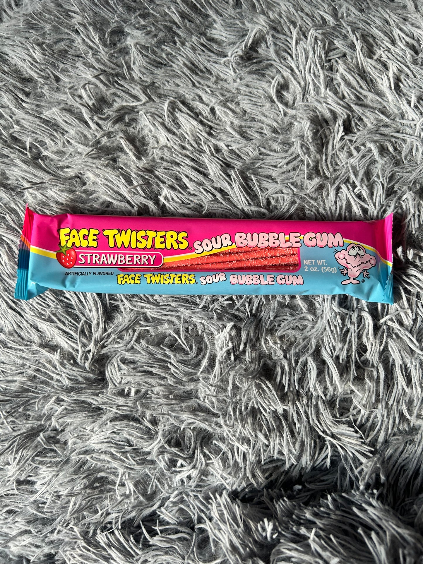 ADD-ONNS Face Twisters Sour Bubble Gum STRAWBERRY or GREEN APPLE