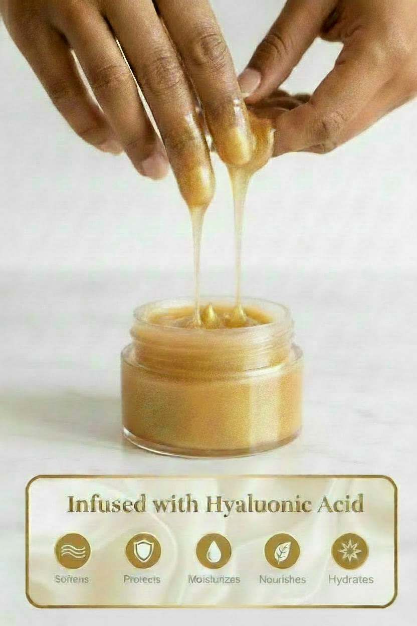 NEW Body Gloss Serum, Hyaluronic Acid, 24K Gold Shimmer, Cash’Mir Vanilla Dreams Scent • Hydrating