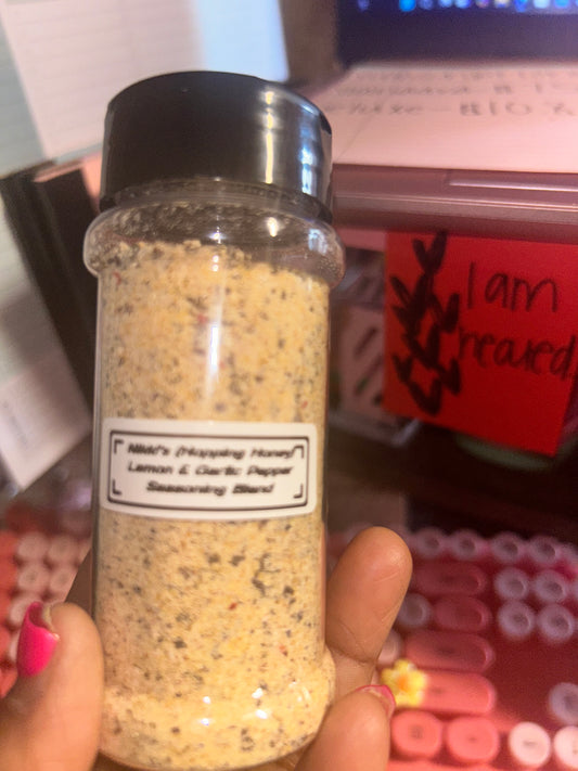 Nikki’s Hopping Honey Lemon and Garlic Pepper Seasoning Blend