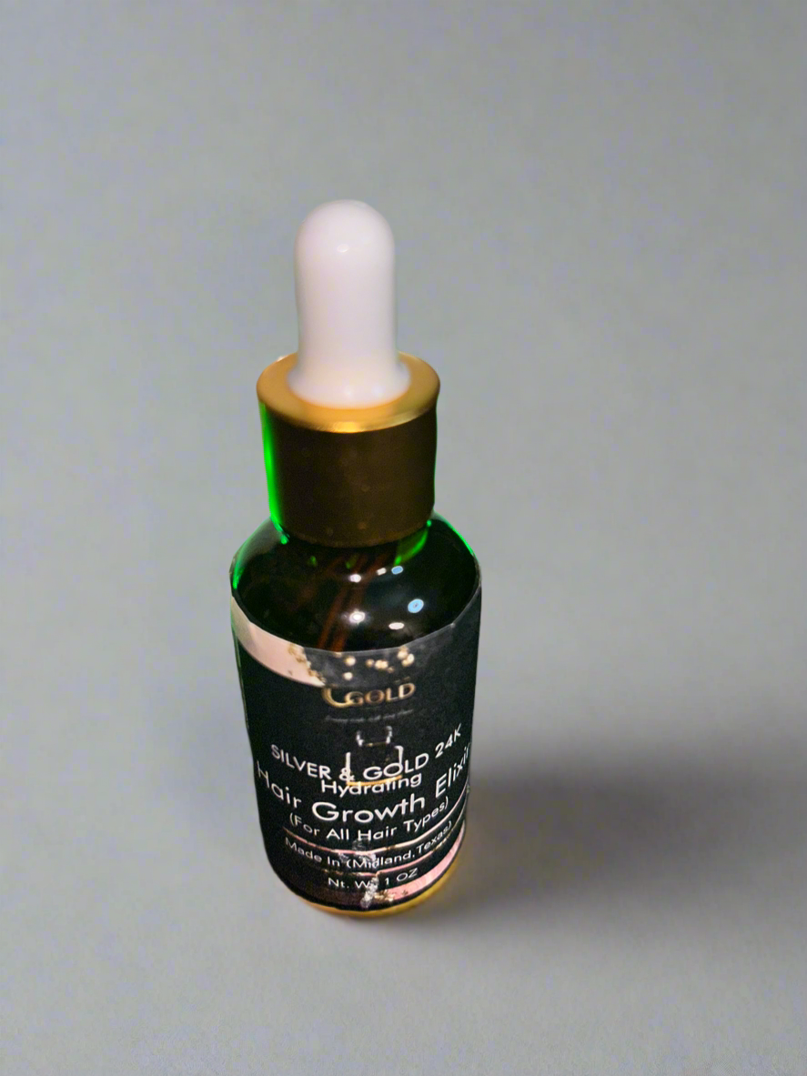 Silver & Gold 24K Hair Growth Elixir- Regular Strength