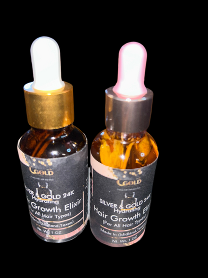 Silver & Gold 24K Hair Growth Elixir- Regular Strength