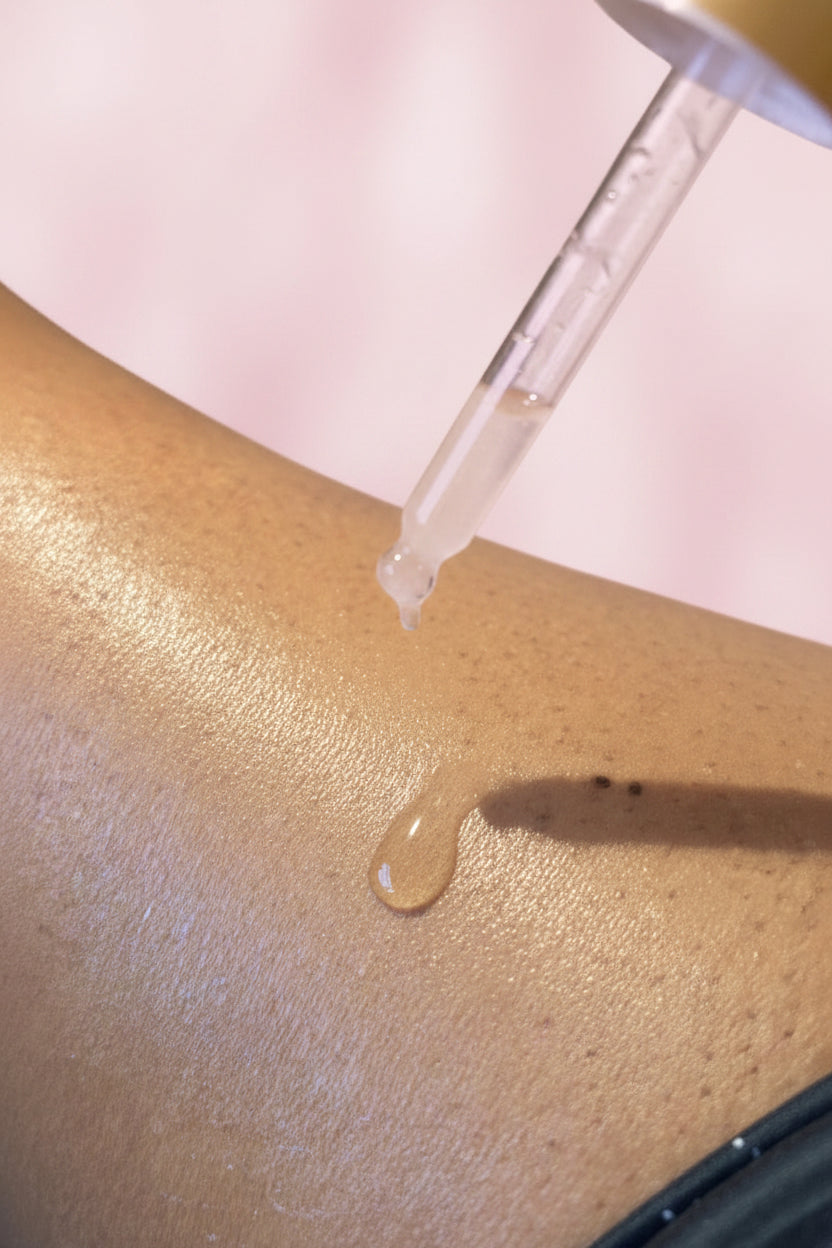 NEW Body Gloss Serum, Hyaluronic Acid, 24K Gold Shimmer, Cash’Mir Vanilla Dreams Scent • Hydrating