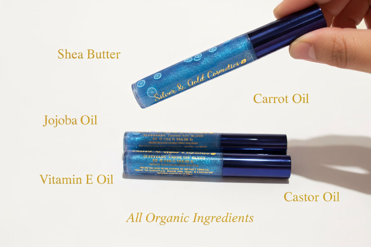 Nikki’s Treat’s Blueberry Crush Lip Glaze (Blue Top)