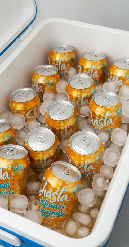 Shasta Orange Cream Pop or Pineapple Pop Nostalgic Drinks