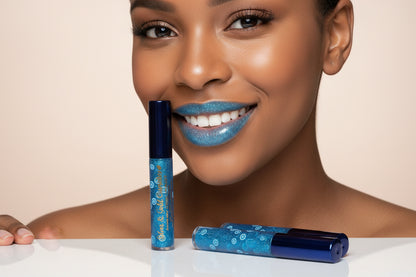 Nikki’s Treat’s Blueberry Crush Lip Glaze (Blue Top)