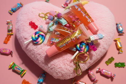 Nikki’s Treat’s Candy Crush Lip Glaze w/Candy Keychain