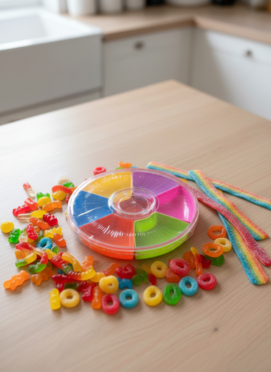 Nikki’s Gummy Colorful Trays 7 Removable Sections
