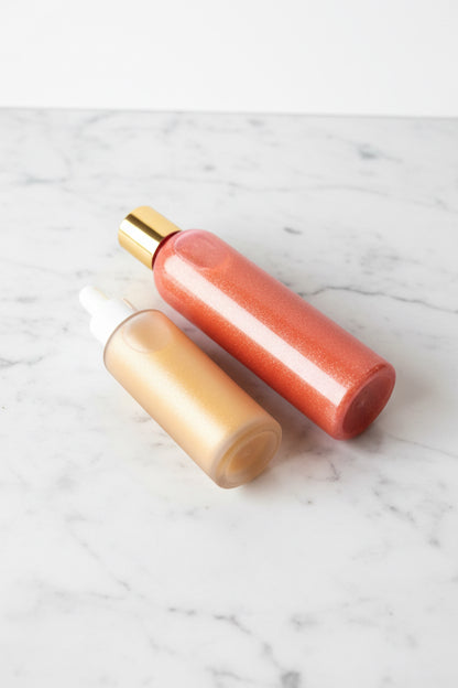 NEW Body Gloss Serum, Hyaluronic Acid, 24K Gold Shimmer, Cash’Mir Vanilla Dreams Scent • Hydrating
