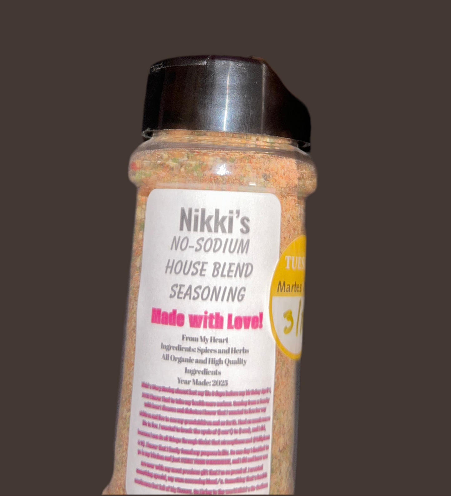 Nikki’s No-Sodium All Purpose House Seasoning Blend